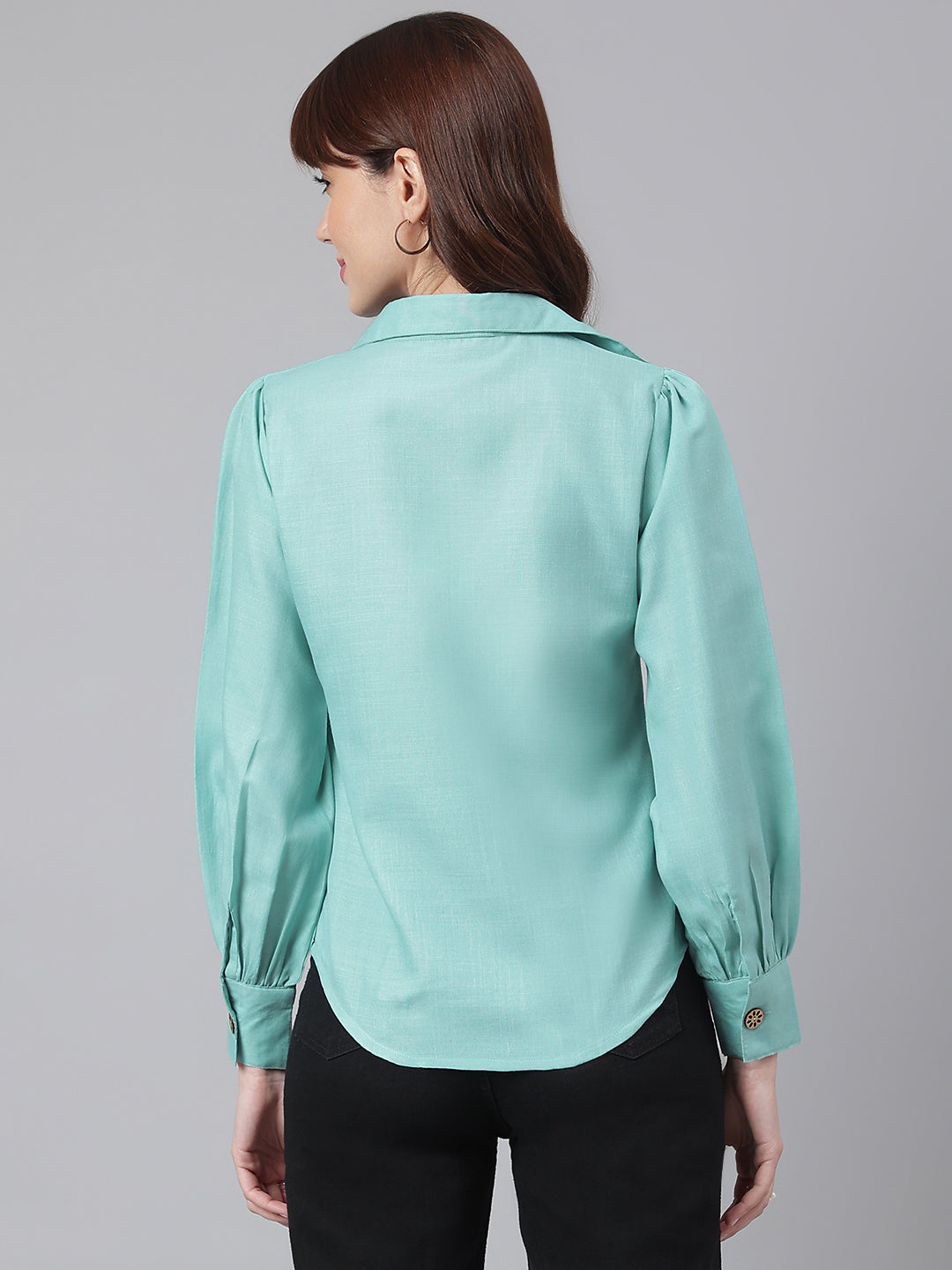 FLAMBOYANTTREND Trendy Solid Shirt By Flamboyant Tops