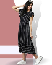 Load image into Gallery viewer, Striped Flared Dress
