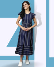 Load image into Gallery viewer, Striped  Flared Dress
