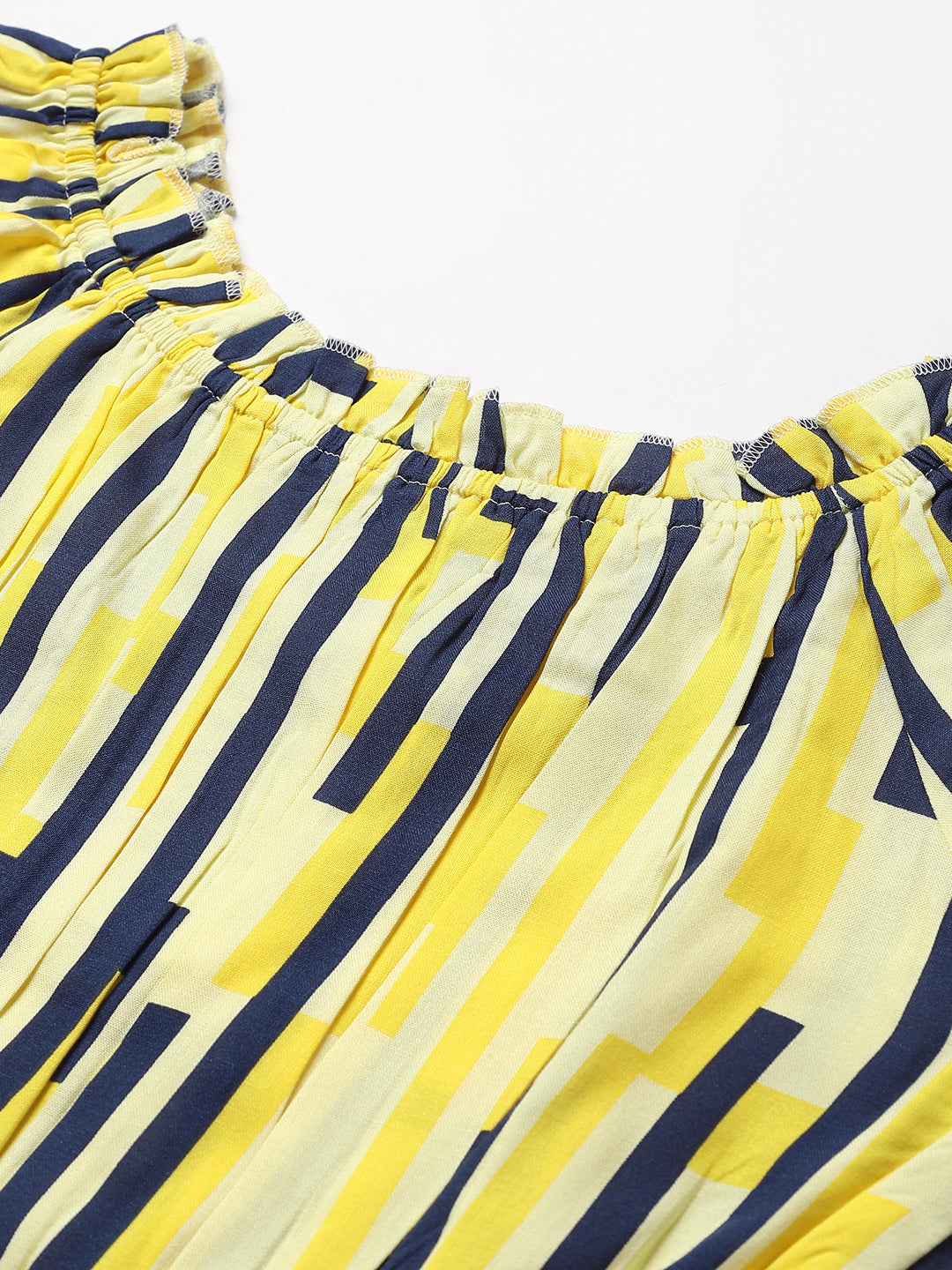 FLAMBOYANTTREND Yellow Balloon Fit Top By Flamboyant Top